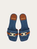 Ferragamo Flat slide with Gancini ornament - Image 2